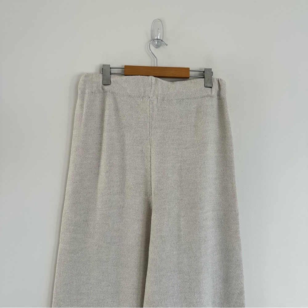 Micaela Greg Wool Tapered Sweatpants Size Large Cream - Picture 8 of 11
